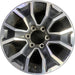 17" TACOMA 20-23 17x7.5, Original OEM Wheel Rim - MACHINED BLACK - Front View