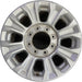 18" FORD F250SD PICKUP 20-22 18x8, aluminum, 8 spoke, Original OEM Wheel Rim - - Front View