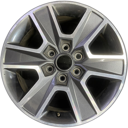 18" FORD F150 PICKUP 15-16 18x7.5, aluminum, 6 spoke, face with spoke pockets - Front View