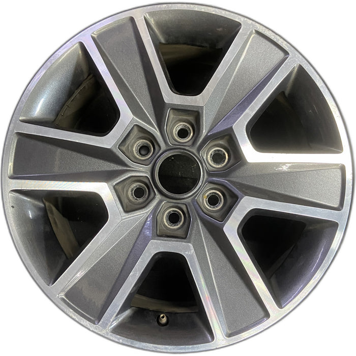 18" FORD F150 PICKUP 15-16 18x7.5, aluminum, 6 spoke, face with spoke pockets - Front View