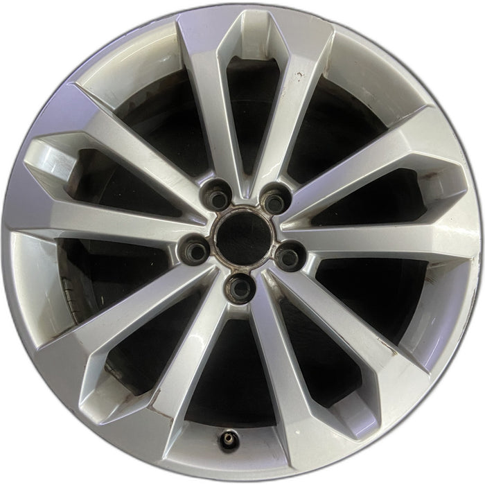 18" AUDI Q5 13-16 18x8, 5 double spoke Original OEM Wheel Rim - Front View