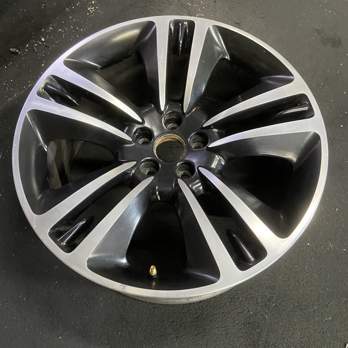 20" CHARGER 14 20x9, , , Original OEM Wheel Rim - MACHINED BLACK - View 7