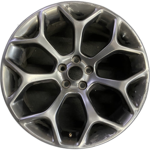 20" 300 15-22 20x8 , 7 Y spoke, Original OEM Wheel Rim - POLISHED - Front View