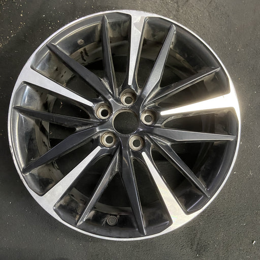 19" CAMRY 18-20 19x8 Original OEM Wheel Rim - MACHINED BLACK - Additional View