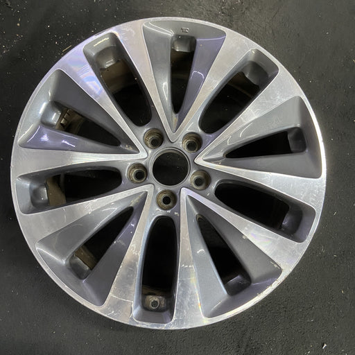 19" MDX 14-16 19x8 , , 10 spoke, w/o Original OEM Wheel Rim - MACHINED GREY - Additional View