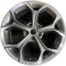 18" MALIBU 19-25 aluminum, 18x8.5, 5 Y spoke Original OEM Wheel Rim - MACHINED - Front View