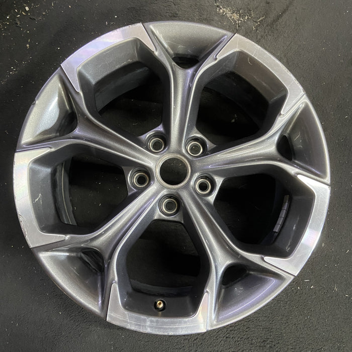 18" MALIBU 19-25 aluminum, 18x8.5, 5 Y spoke Original OEM Wheel Rim - MACHINED - Additional View