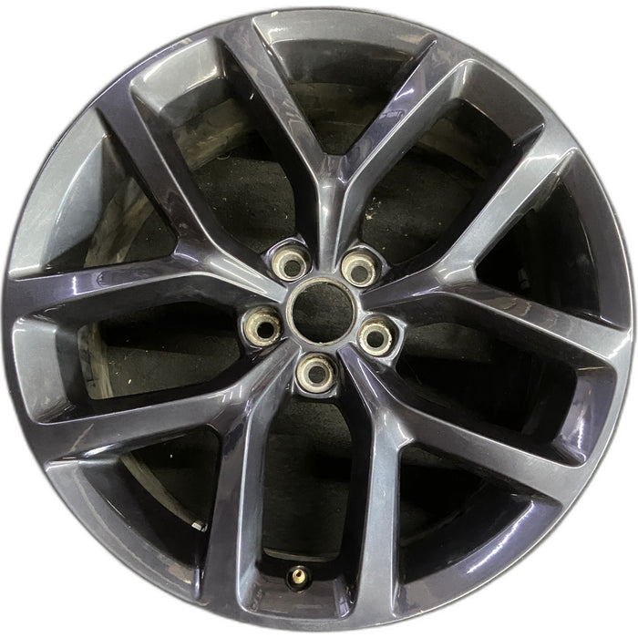 20" CHALLENGER 19-20 20x8 , , Y spoke, , Original OEM Wheel Rim - CHARCOAL - Front View
