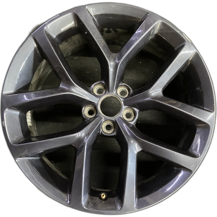 20" CHALLENGER 19-20 20x8 , , Y spoke, , Original OEM Wheel Rim - CHARCOAL - Front View