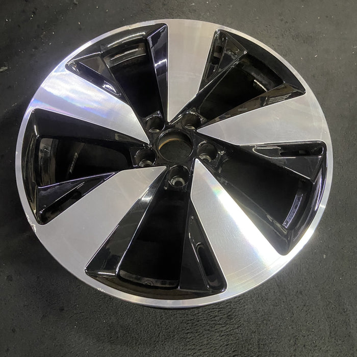 19" AUDI A5 26 19x8, V spoke Original OEM Wheel Rim - MACHINED BLACK - View 7