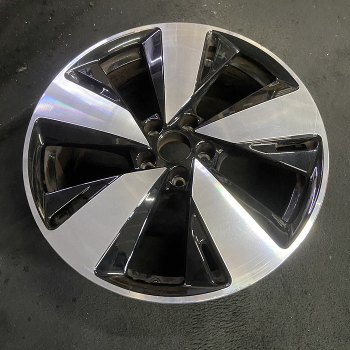 19" AUDI A5 26 19x8, V spoke Original OEM Wheel Rim - MACHINED BLACK - View 7
