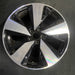 19" AUDI A5 26 19x8, V spoke Original OEM Wheel Rim - MACHINED BLACK - Additional View