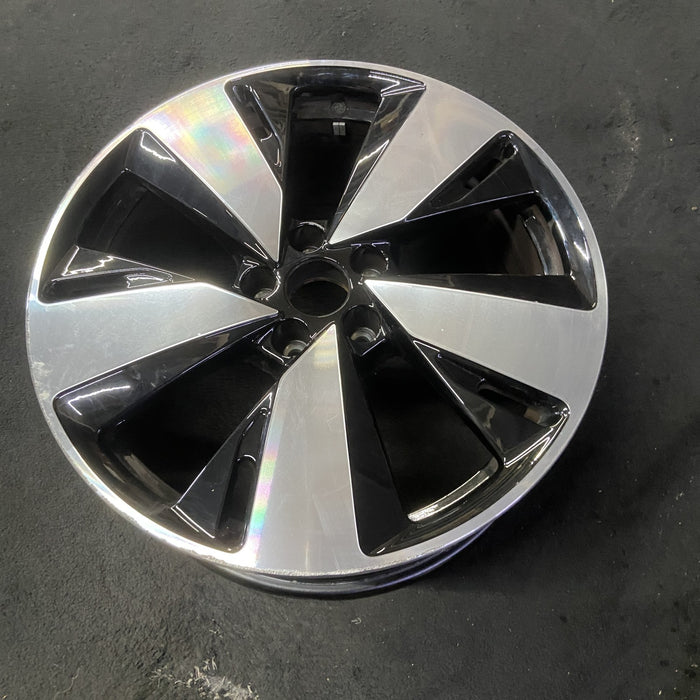 19" AUDI A5 26 19x8, V spoke Original OEM Wheel Rim - MACHINED BLACK - View 8