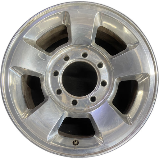 17" DODGE 1500 PICKUP 06 8 lug, , aluminum, Original OEM Wheel Rim - POLISHED - Front View
