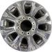 18" FORD F250SD PICKUP 17 18x8 , aluminum, 8 spoke , Original OEM Wheel Rim - - Front View