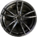 19" BMW 330e 21-22 19x8.5, , double spoke, Original OEM Wheel Rim - BLACK - Front View