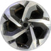 18" FORESTER 22 18x7 , , J spoke Original OEM Wheel Rim - MACHINED CHARCOAL - Front View