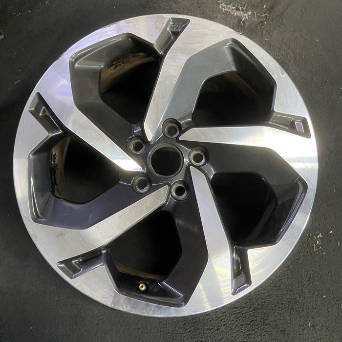 18" FORESTER 22 18x7 , , J spoke Original OEM Wheel Rim - MACHINED CHARCOAL - Additional View