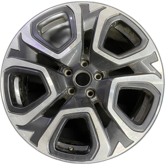 20" ASCENT 23-26 20x7.5, face Original OEM Wheel Rim - MACHINED CHARCOAL - Front View