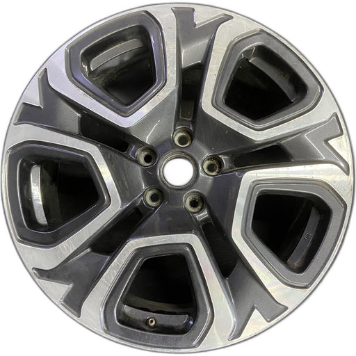 20" ASCENT 23-26 20x7.5, face Original OEM Wheel Rim - MACHINED CHARCOAL - Front View