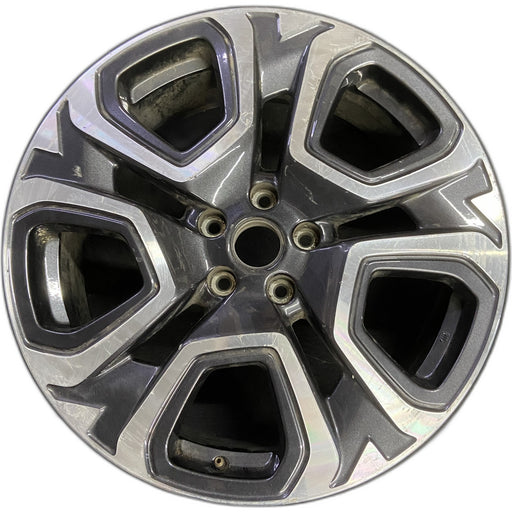 20" ASCENT 23-26 20x7.5, face Original OEM Wheel Rim - MACHINED CHARCOAL - Front View