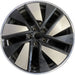 21" E-TRON GT 23-24 21x11.5 Original OEM Wheel Rim - BLACK SILVER - Front View