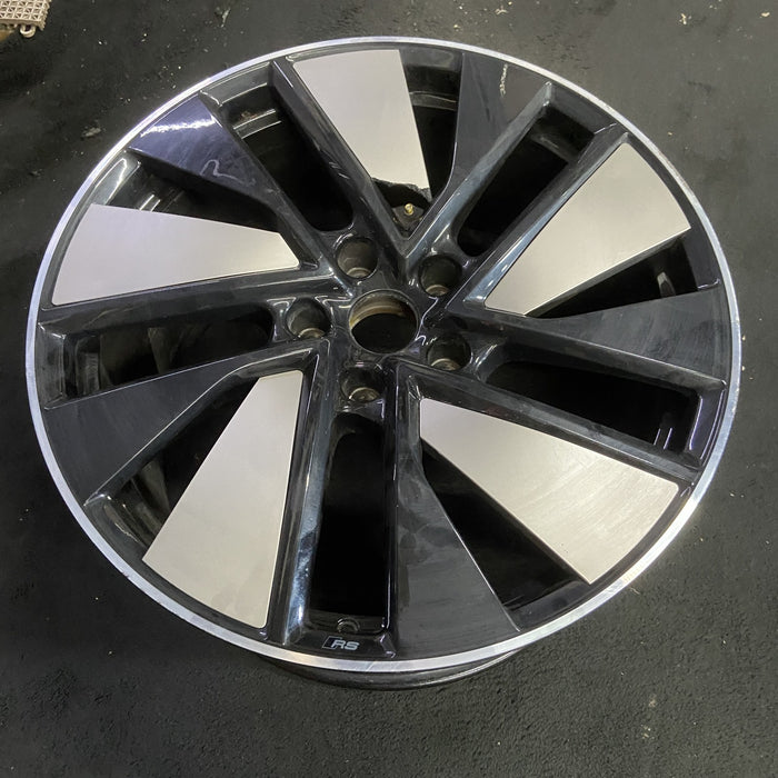 21" E-TRON GT 23-24 21x11.5 Original OEM Wheel Rim - BLACK SILVER - View 7