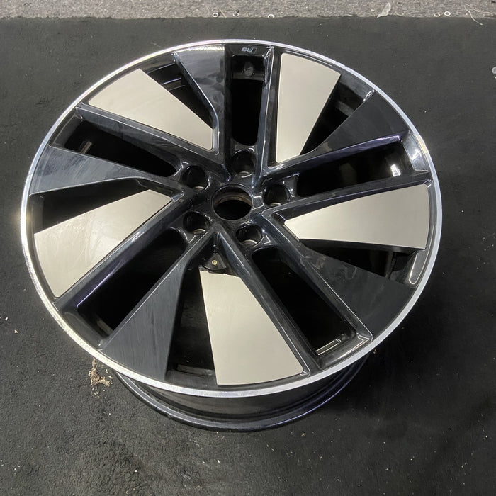 21" E-TRON GT 23-24 21x11.5 Original OEM Wheel Rim - BLACK SILVER - View 8