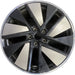 21" E-TRON GT 23-24 21x9.5 Original OEM Wheel Rim - BLACK SILVER - Front View