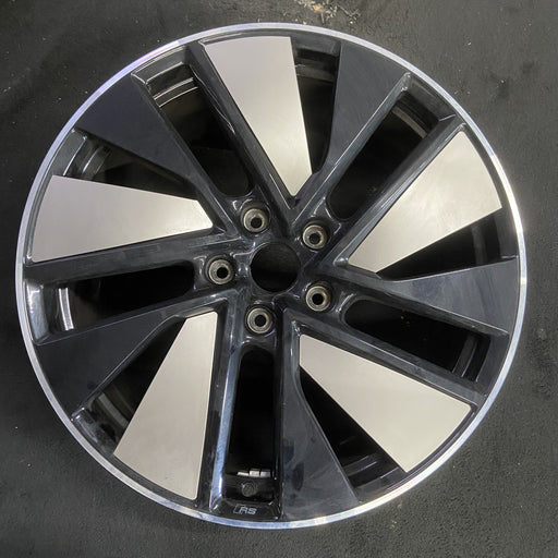 21" E-TRON GT 23-24 21x9.5 Original OEM Wheel Rim - BLACK SILVER - Additional View
