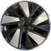 21" E-TRON GT 23-24 21x9.5 Original OEM Wheel Rim - BLACK SILVER - Front View
