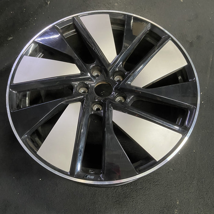 21" E-TRON GT 23-24 21x9.5 Original OEM Wheel Rim - BLACK SILVER - View 7