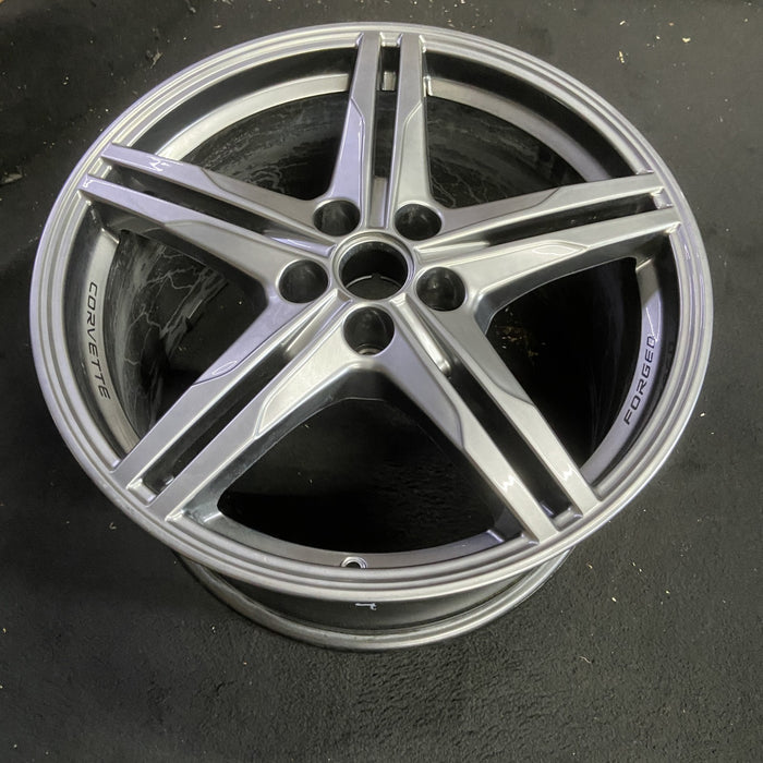 20" CORVETTE 23-26 rear, 20x11, 10 single spoke, satin graphite Original OEM - View 7