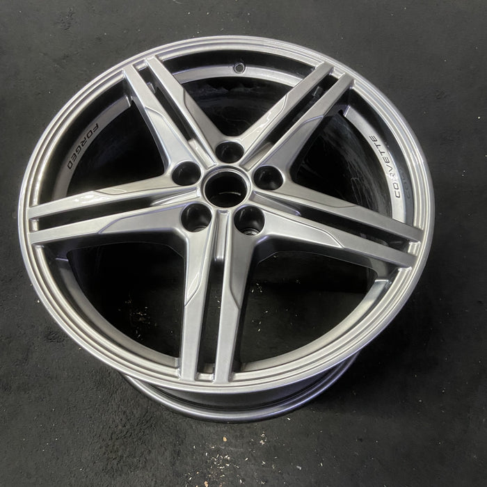20" CORVETTE 23-26 rear, 20x11, 10 single spoke, satin graphite Original OEM - View 8