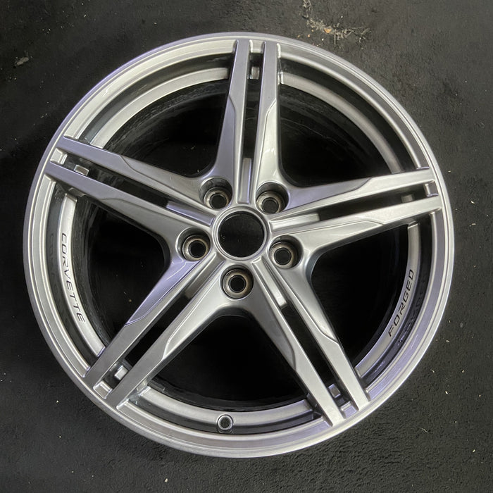 19" CORVETTE 23-24 front, 19x8.5, 10 single spoke, satin graphite Original OEM - Additional View