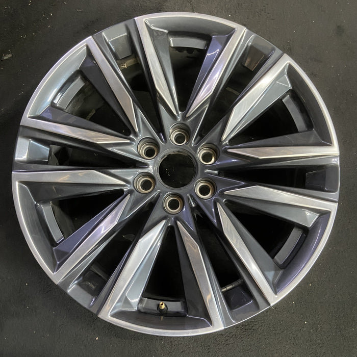 22" ESCALADE 21-23 22x9, 12 spoke, opt SMD Original OEM Wheel Rim - POLISHED - Additional View
