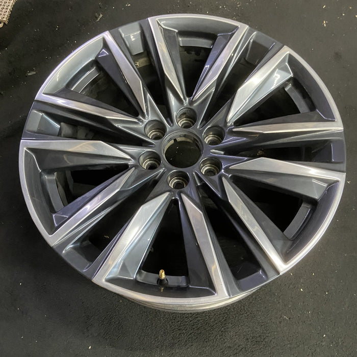 22" ESCALADE 21-23 22x9, 12 spoke, opt SMD Original OEM Wheel Rim - POLISHED - View 7