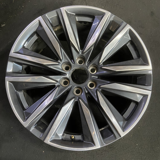 22" ESCALADE 21-23 22x9, 12 spoke, opt SMD Original OEM Wheel Rim - POLISHED - Additional View