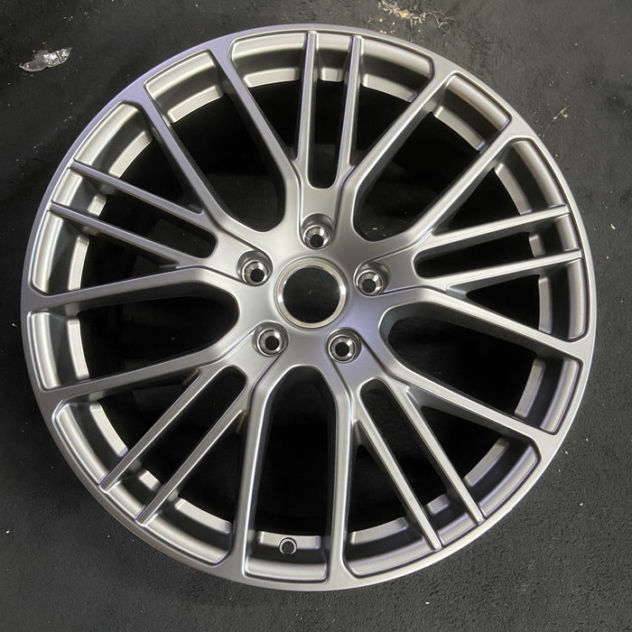 21" PORSCHE PANAMERA 21-23 , 21x9.5, 10 spoke, V spoke, Original OEM Wheel Rim - - Additional View