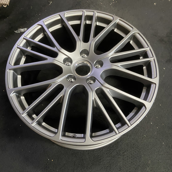 21" PORSCHE PANAMERA 21-23 , 21x9.5, 10 spoke, V spoke, Original OEM Wheel Rim - - View 7