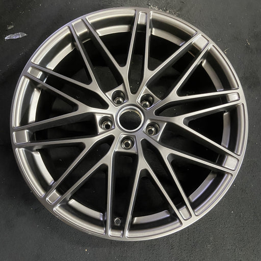 22" MACAN EV 25-26 22x9, 10 spoke, , Original OEM Wheel Rim - CHARCOAL - Additional View