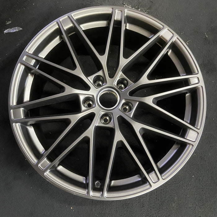 22" MACAN EV 25-26 22x9, 10 spoke, , Original OEM Wheel Rim - CHARCOAL - Additional View