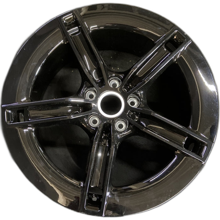21" PORSCHE TAYCAN 25-26 21x9.5, 5 spoke, straight spoke, Original OEM Wheel - Front View