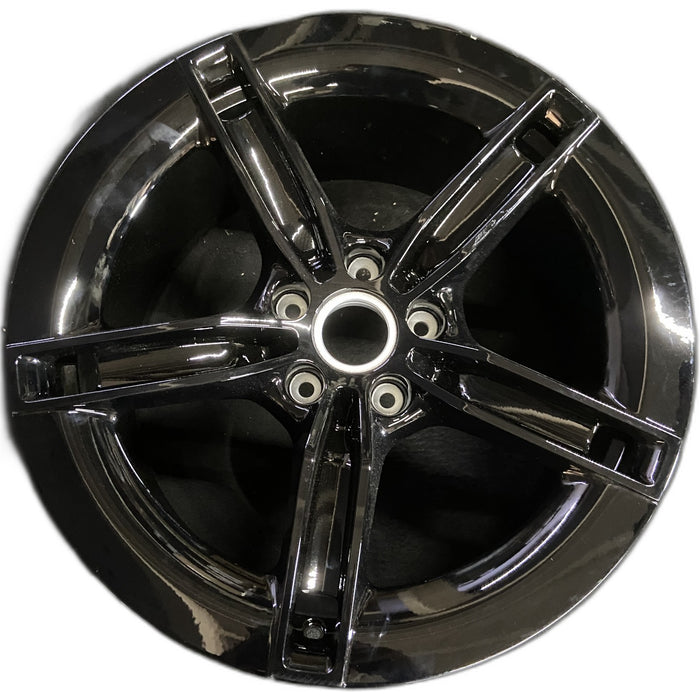 21" PORSCHE TAYCAN 25-26 21x11.5, 5 spoke, straight spoke, Original OEM Wheel - Front View