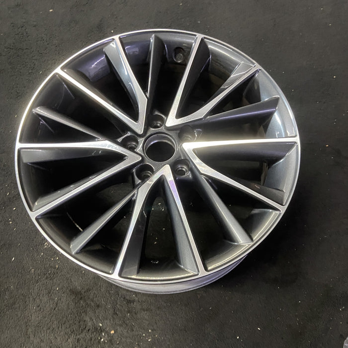 18" NX250 22-25 18x7.5 Original OEM Wheel Rim - MACHINED CHARCOAL - View 8