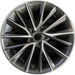 18" NX250 22-25 18x7.5 Original OEM Wheel Rim - MACHINED CHARCOAL - Front View