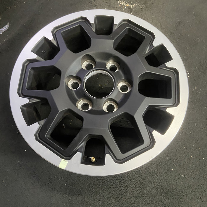 17" TACOMA 24 17x7.5 , with outer lip Original OEM Wheel Rim - MACHINED BLACK - View 7