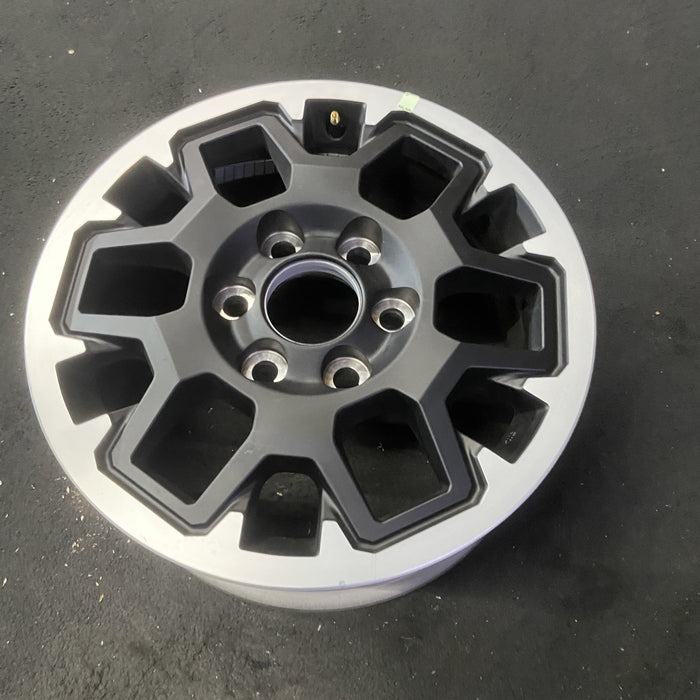 17" TACOMA 24 17x7.5 , with outer lip Original OEM Wheel Rim - MACHINED BLACK - View 8