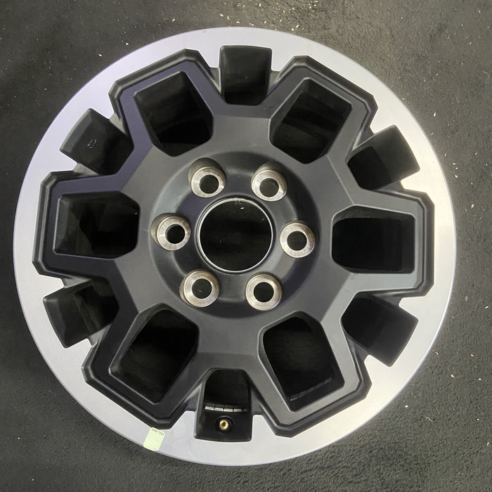17" TACOMA 24 17x7.5 , with outer lip Original OEM Wheel Rim - MACHINED BLACK - Additional View