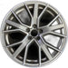 19" AUDI A4 19-22 19x8.5 , 15 spoke Original OEM Wheel Rim - MACHINED GREY - Front View
